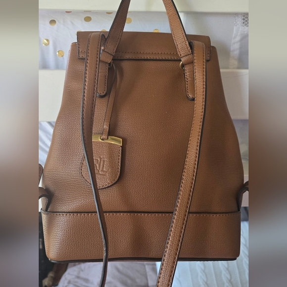 Ralph Lauren Brown Leather Backpack - Picture 3 of 12